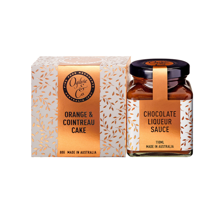 Or & Cointreau Cake / Choc Liqueur Sauce Gift Pack, 110ml / Cake 80g