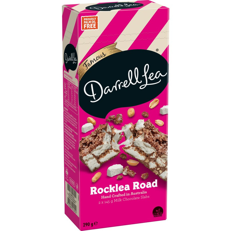 Darrell Lea Milk Chocolate Rocklea Road Slab 290g