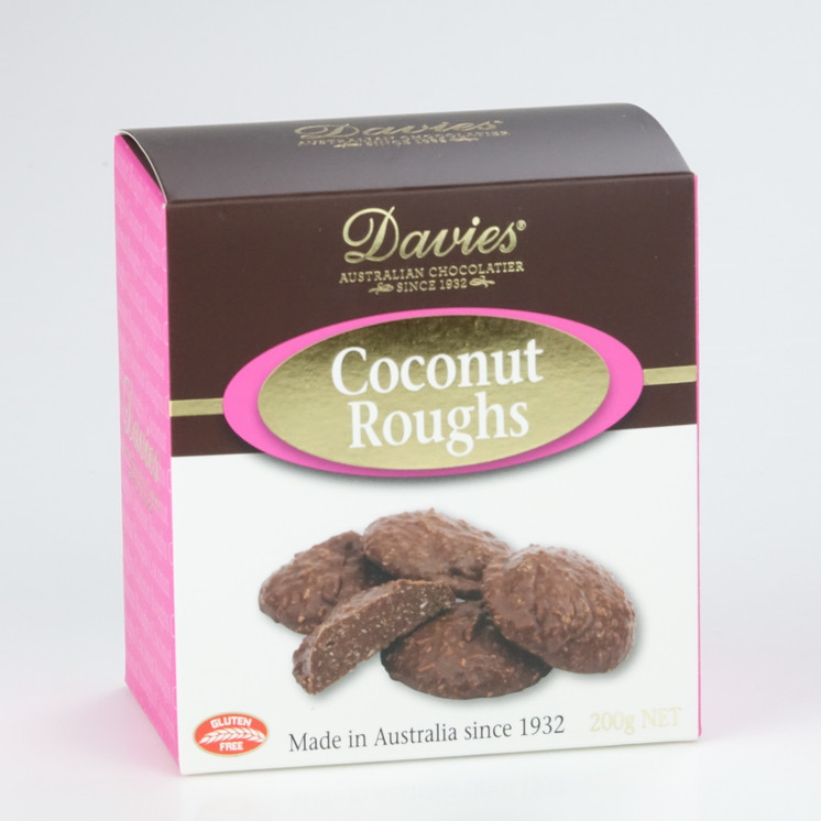 Davies Coconut Roughs Milk Chocolate 200g