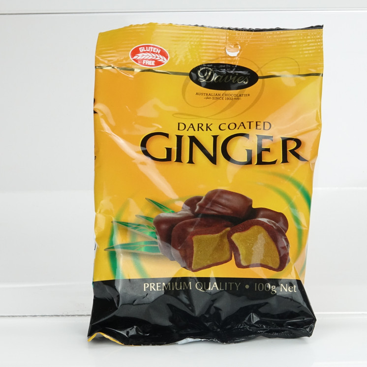 Davies Dark Chocolate Coated Ginger 90g