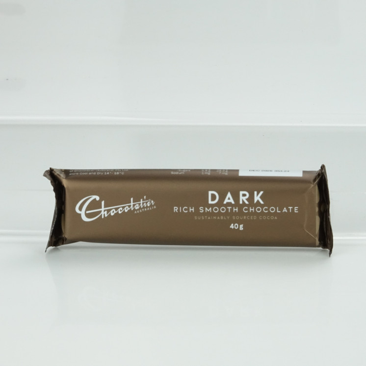 Chocolatier Dark Choc Bar 40g