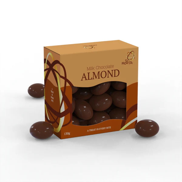 Milk Choc Almonds 130g
