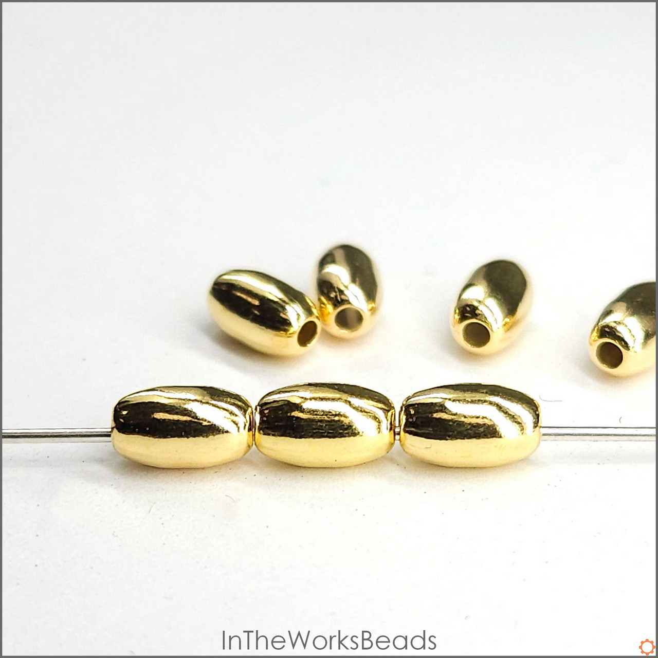 14k Gold Filled Oval Bead 4mm x Pieces InTheWorksBeads