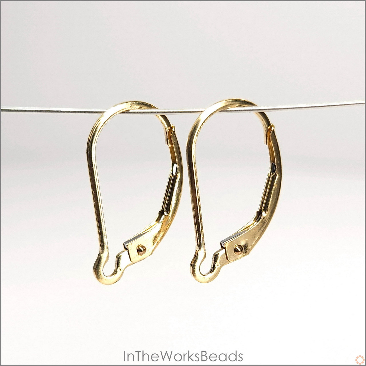 14K Gold Lever Back Interchangeable, pair InTheWorksBeads