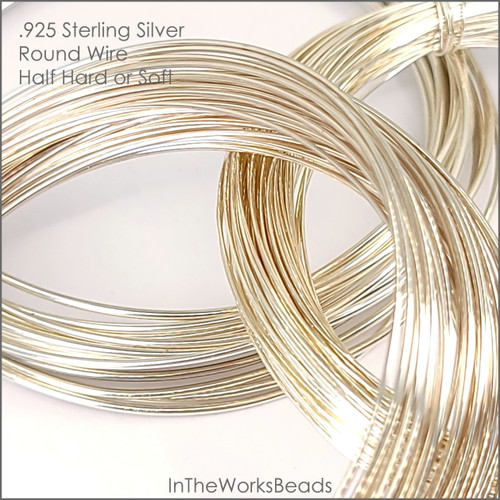 Sterling Silver Round Wire Soft Temper 14 Gauge 1 Troy Ounce