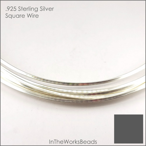 Sterling Silver Square Wire Half Hard Temper 18 Gauge 1 Troy Ounce