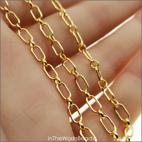 14k Gold Filled Long & Short Chain 3mm x 6mm