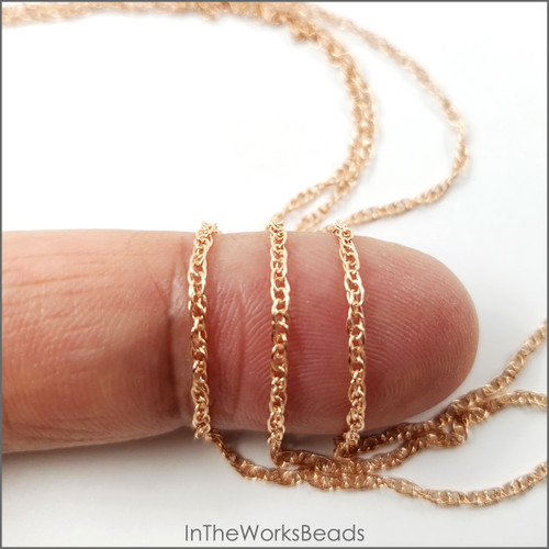 14k Rose Gold Filled Rope Chain, 11R