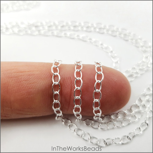 Sterling Silver Cable Chain 3mm