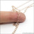 14k Rose Gold Filled Dapped Cable Chain. 2.4mm x 3.5mm