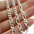 Sterling Silver Flat Figaro Curb Chain 4.6mm