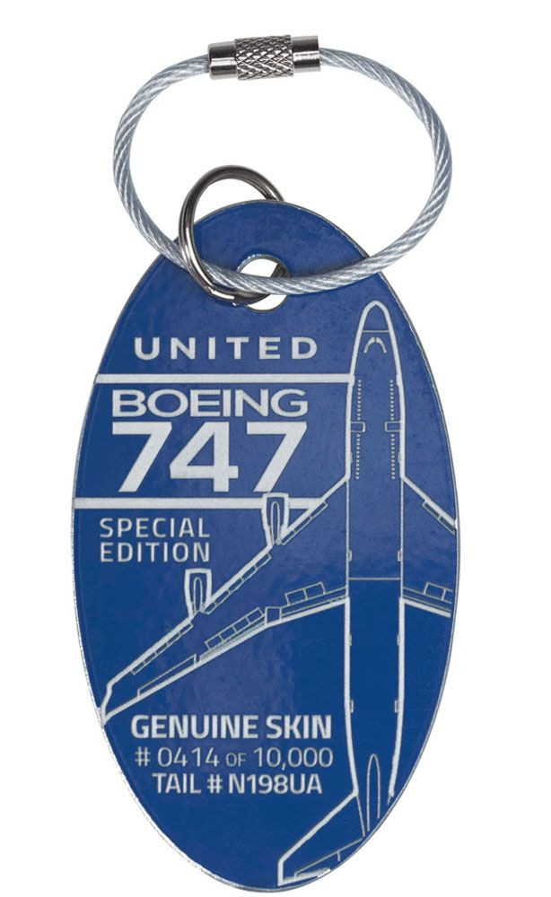 United Boeing 747 Stratolauncher Plane Tag | N198UA | Tailwinds