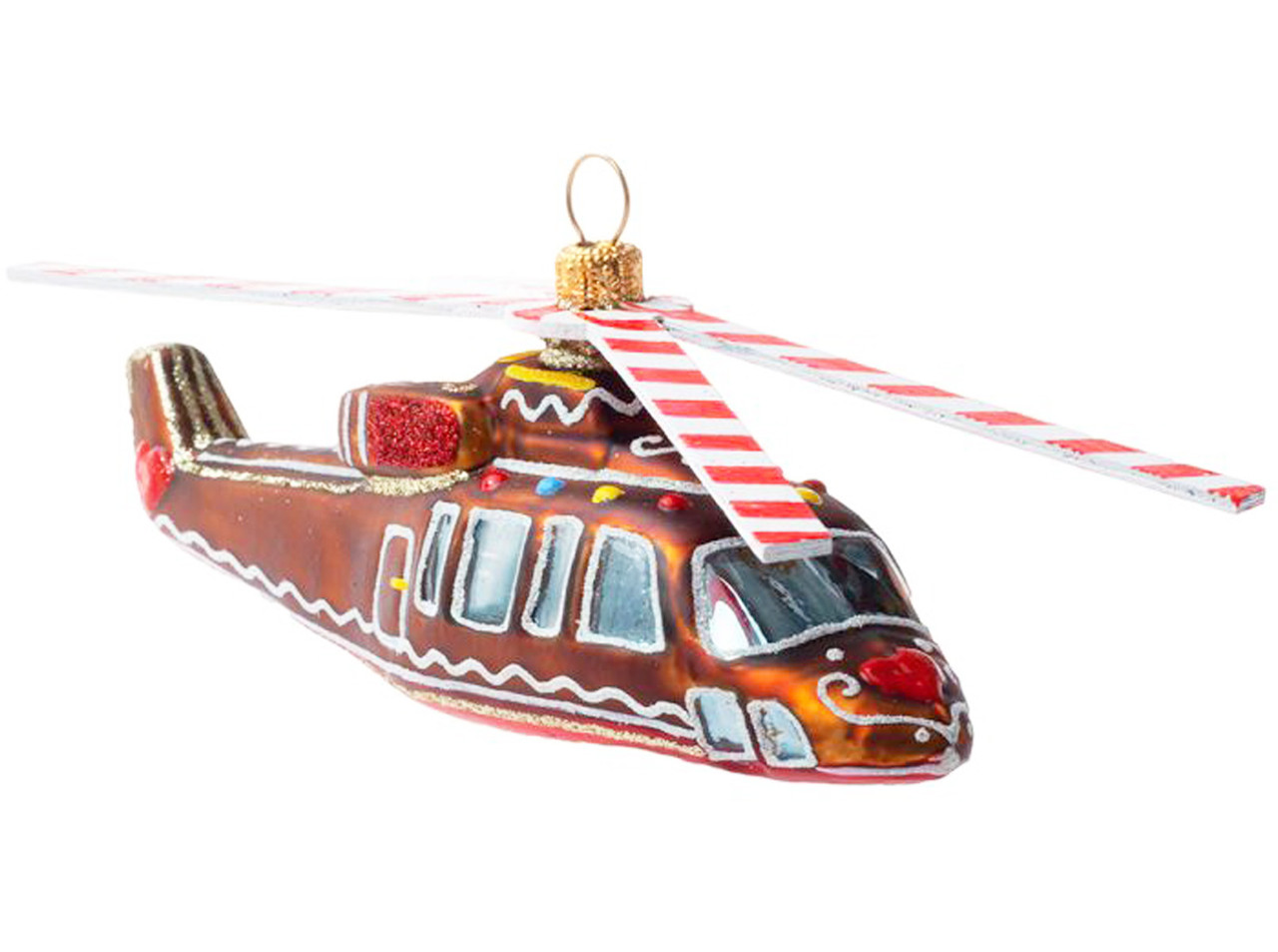 航空機・ヘリコプター herpa Christmas 2004 Edition IV 1:500 Gingerbread Helicopter Collectible Ornament