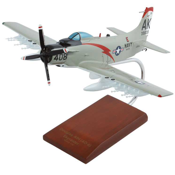 A-1H Skyraider USN Model Aircraft | Stuning Scale Model Plane | Gifts