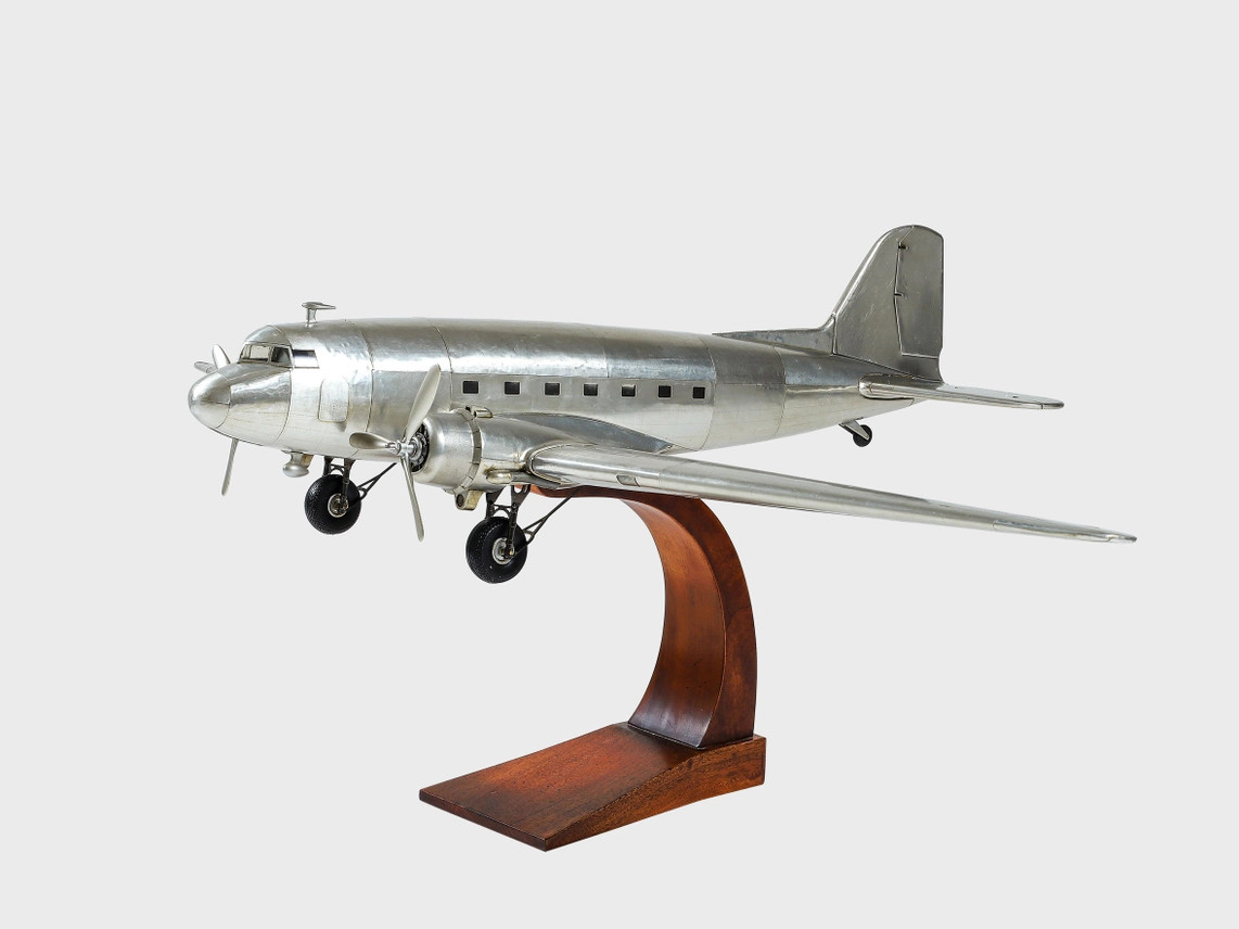 Maquette d avion Dc3 en métal - Décoration