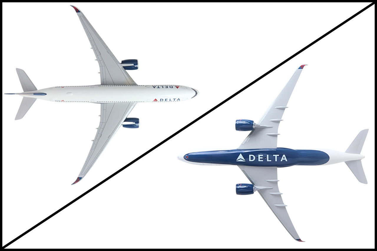 Delta A350-900 Model Airplane - 1/100 - New Edition