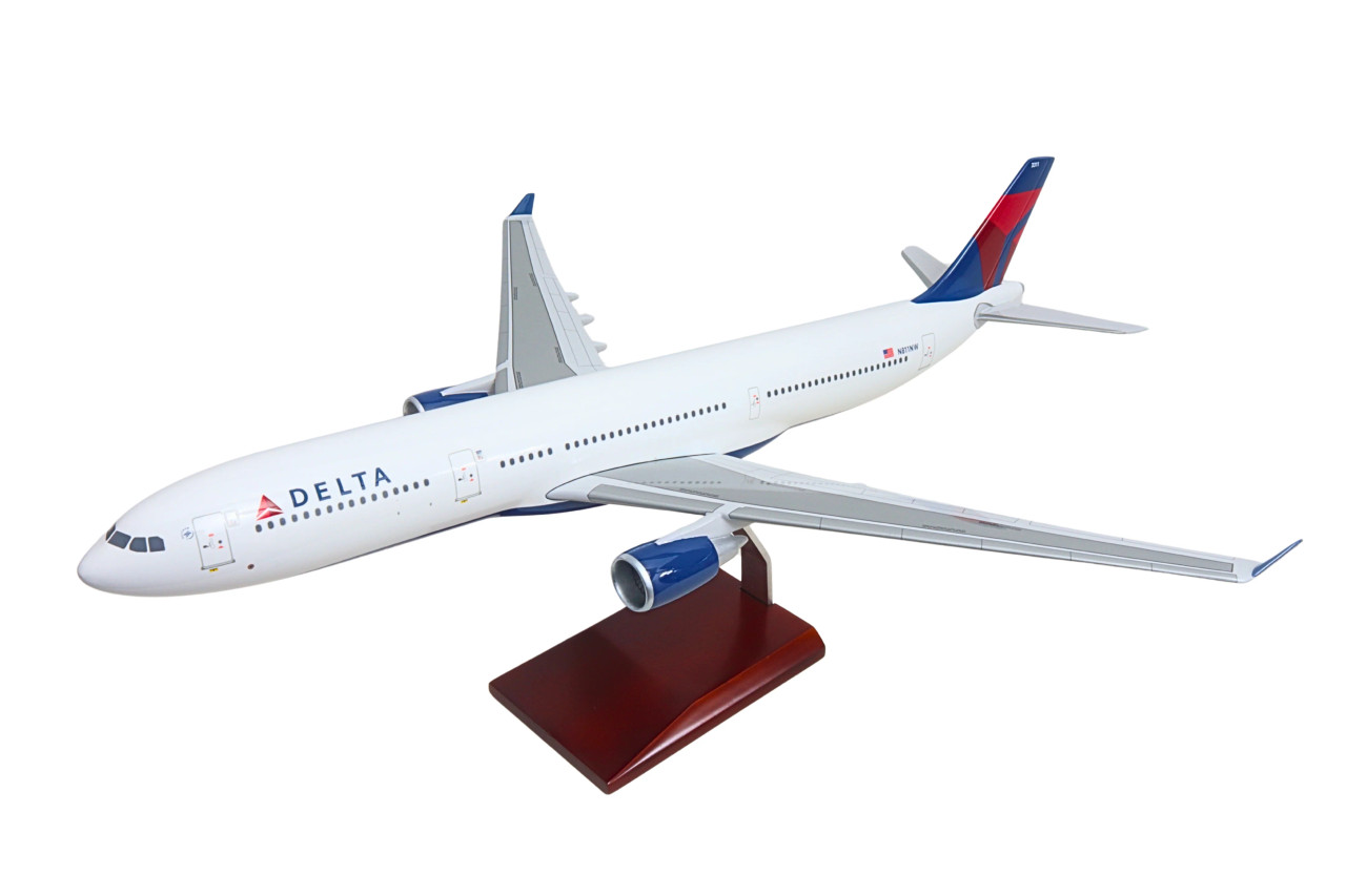 Delta A330-300 Model Airplane - 1/100 - New Edition
