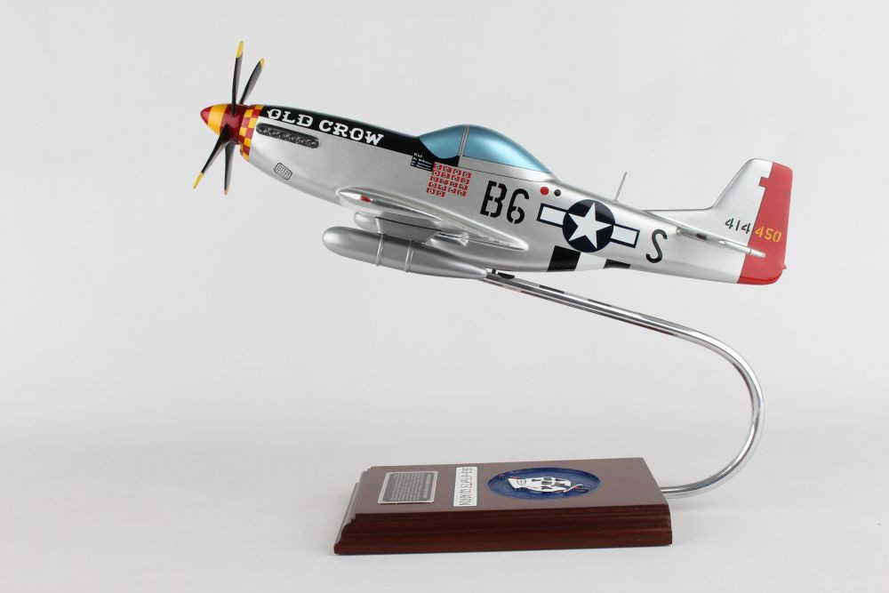 P-51 Mustang Old Crow Model Airplane | Stunning Wood Model Plane