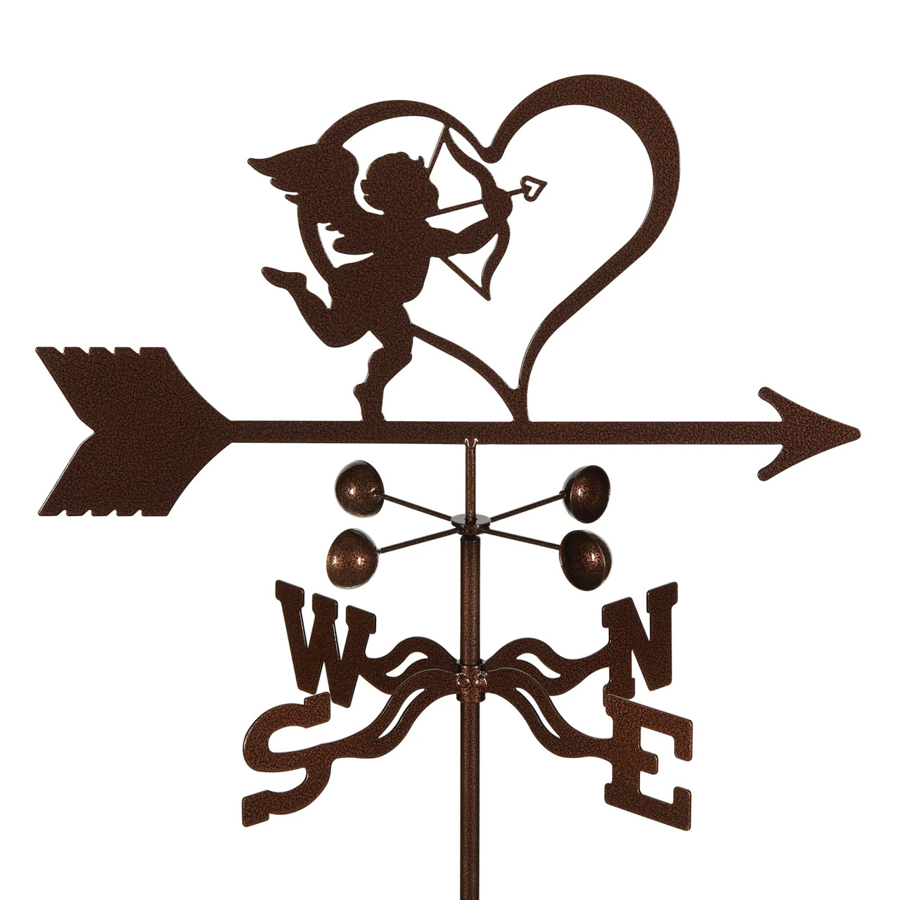 Romantic Cupid and Heart weathervane as decorative décor for home exterior