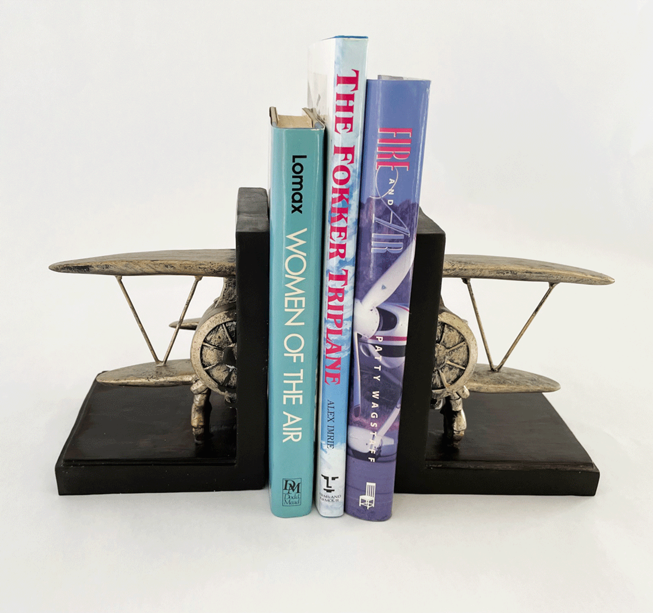 Biplane Bookends