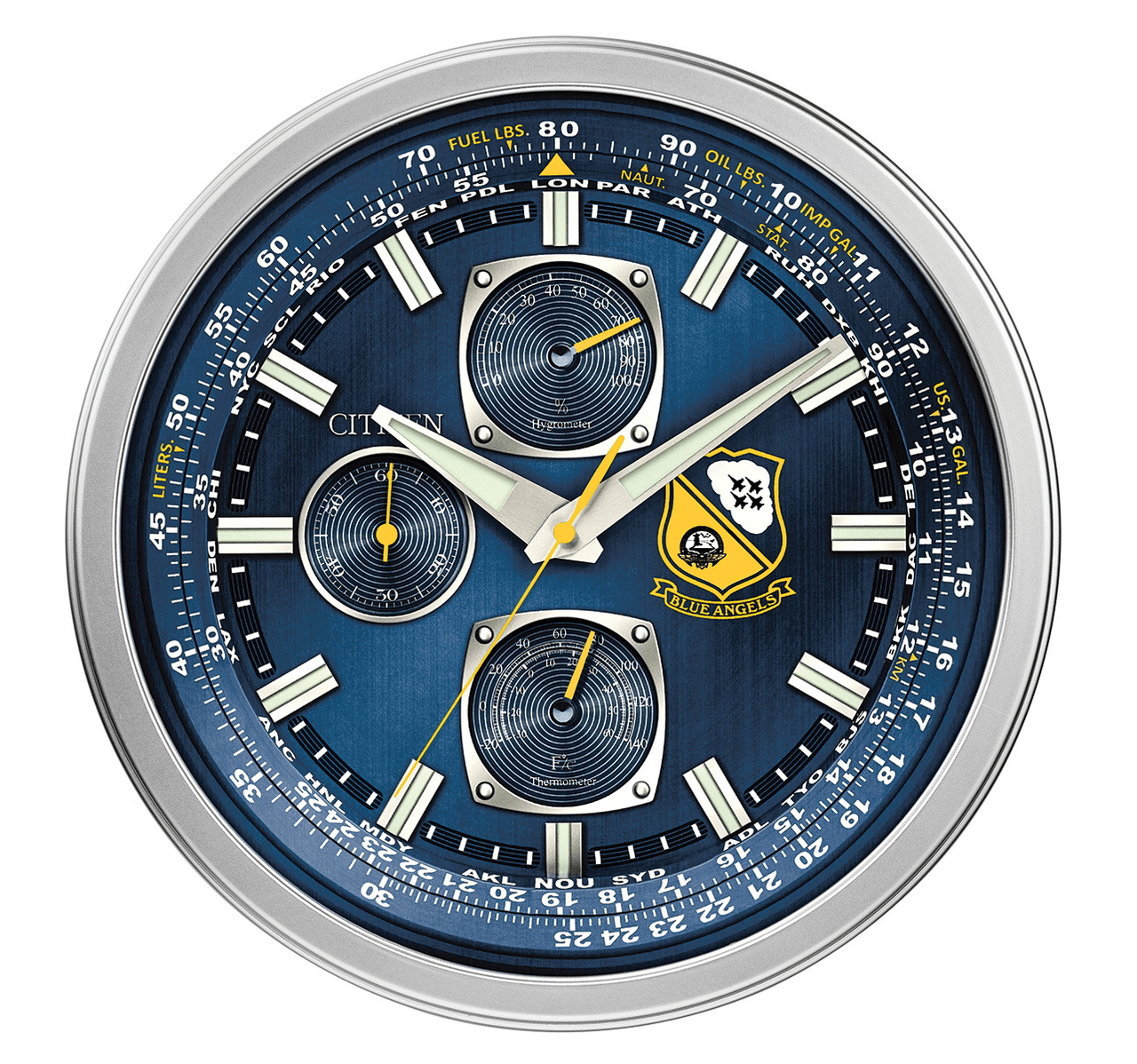 Blue Angels E6B Style Wall Clock