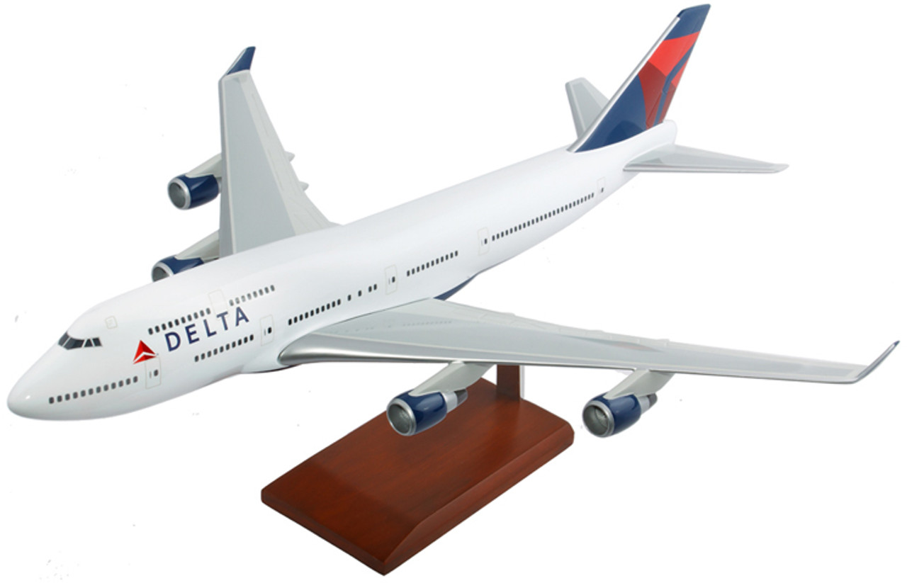 デルタ航空B747-400 1/400 Delta Airlines B-747-400 Model Aircraft | Stunning