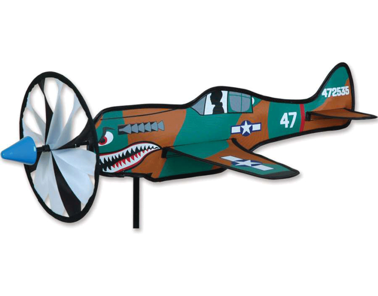 P-40 Tiger Shark Airplane Yard Spinner