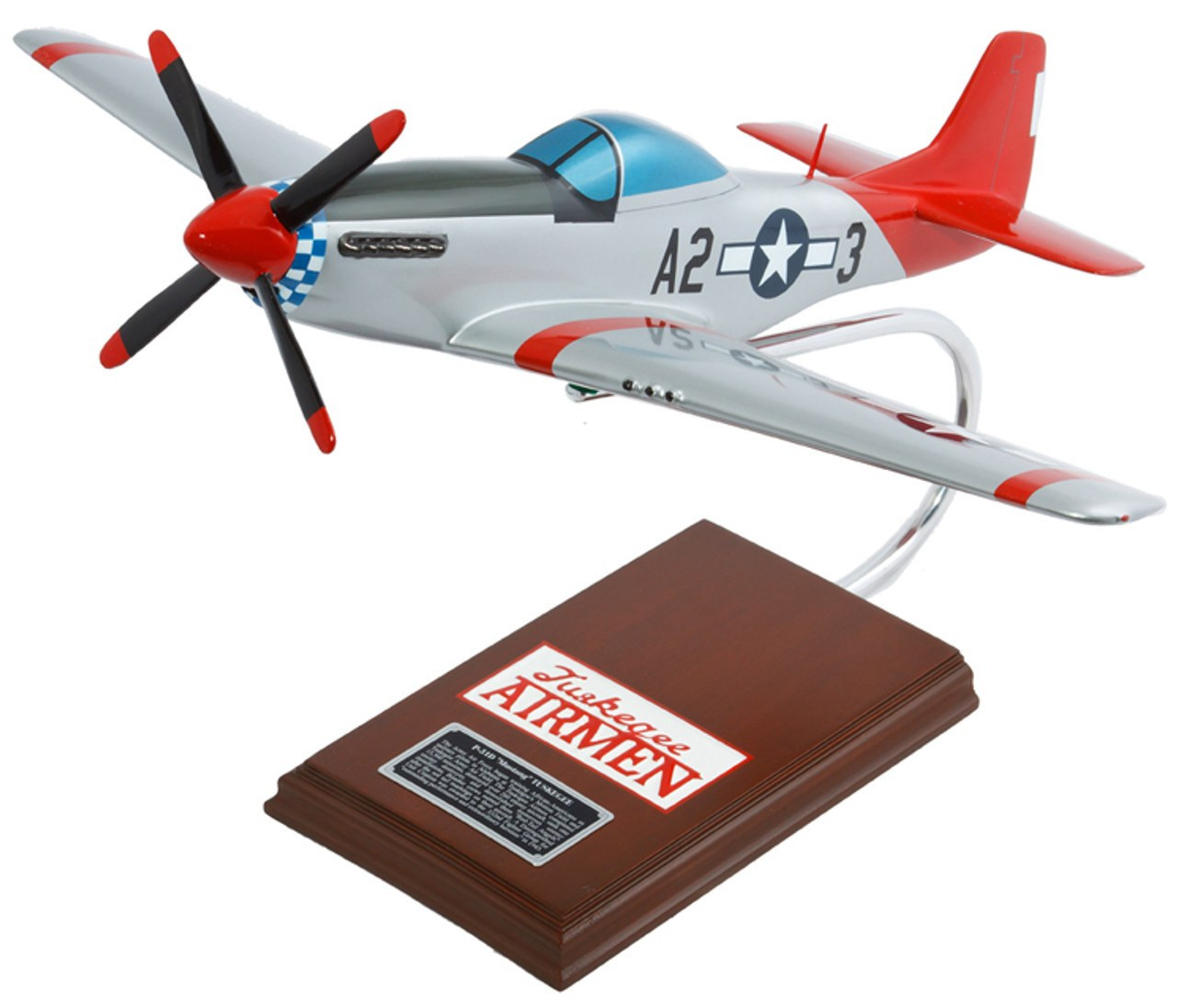 Tuskegee Airmen P-51 Model Airplane