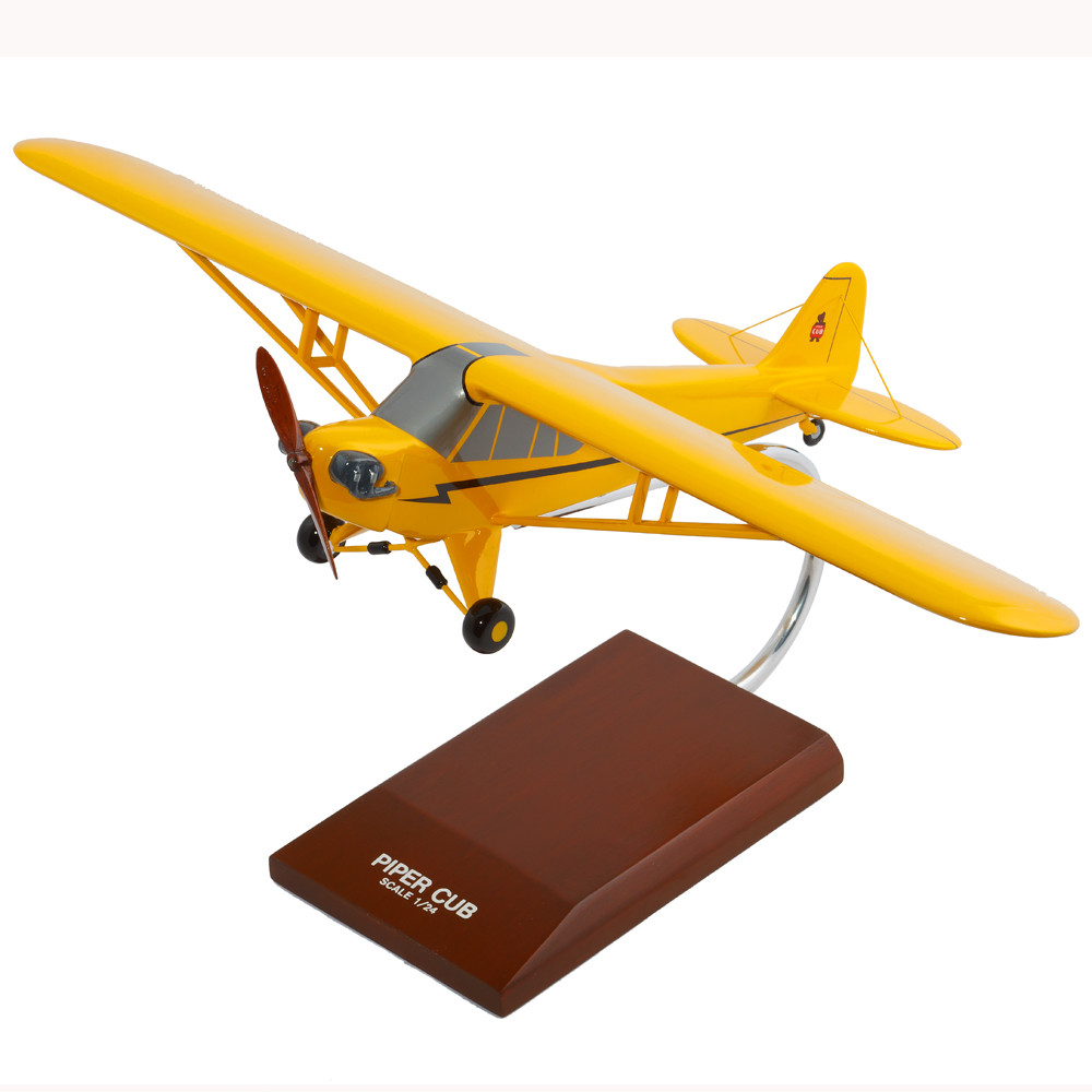 Piper J-3 Cub Model Airplane Wood | Cool Pilot Gifts