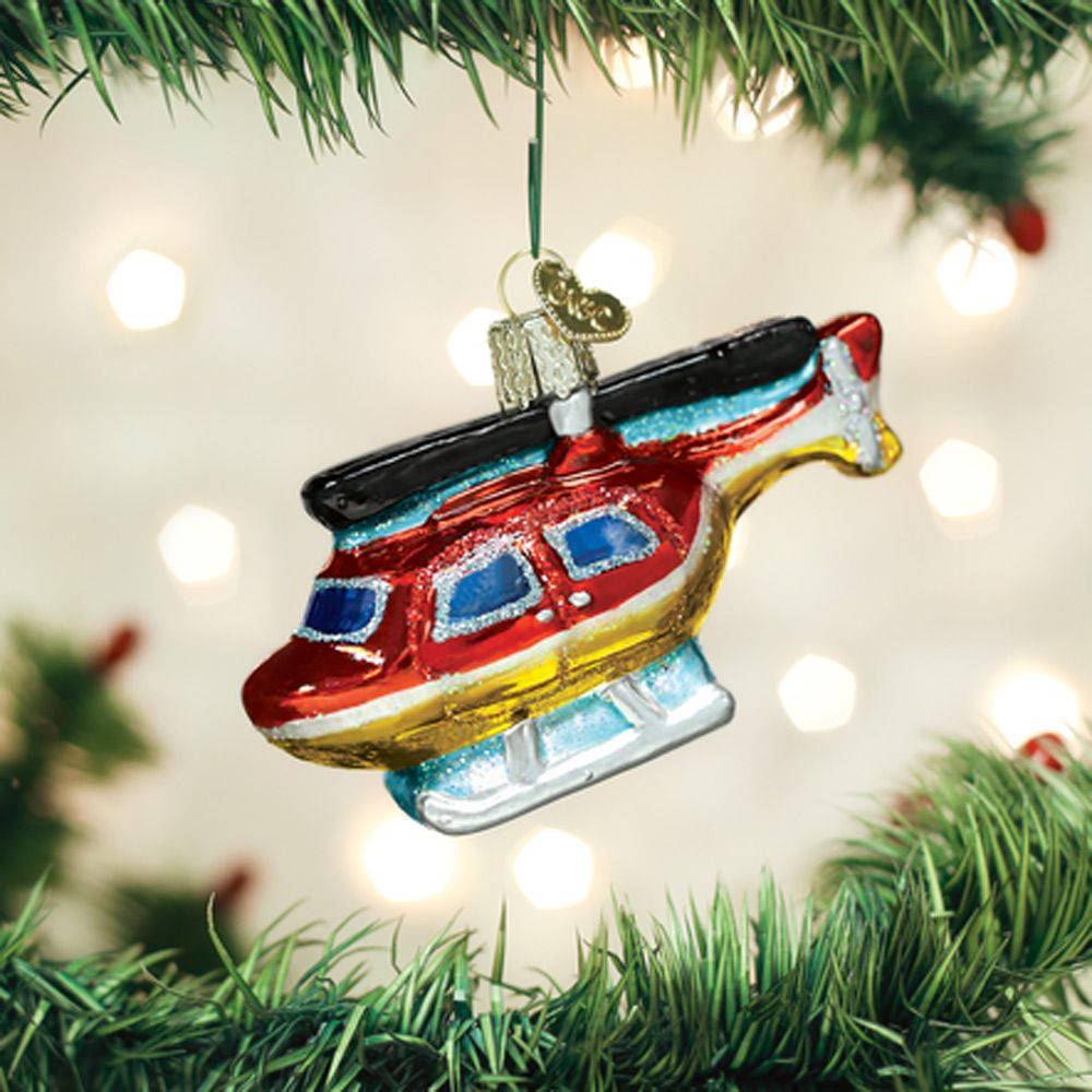 Helicopter Glass Ornament Awesome Helicopter Pilot Gift