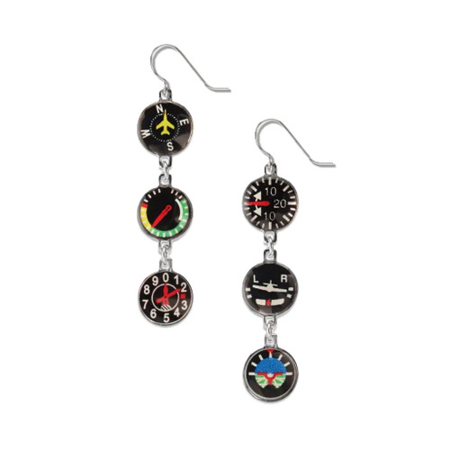 Lightweight dangle aviation earrings