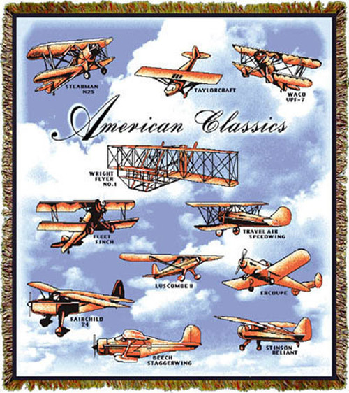 American Classis Airplanes Throw