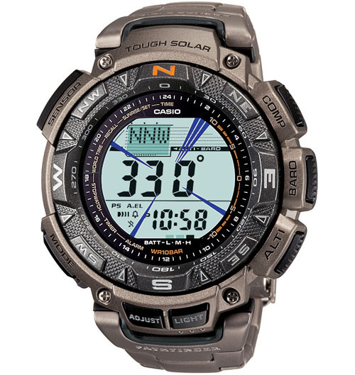 Altimeter, Compass Pilot Watch Titanium Band