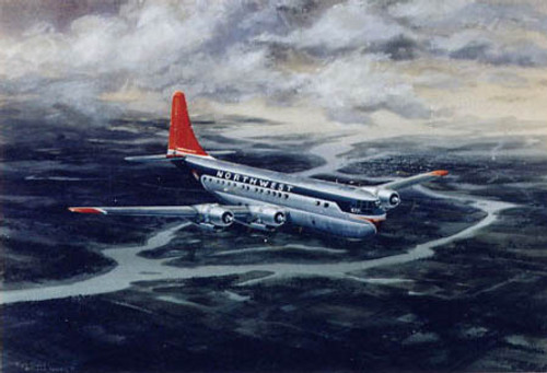 B-377 Stratocruiser Airplane Print