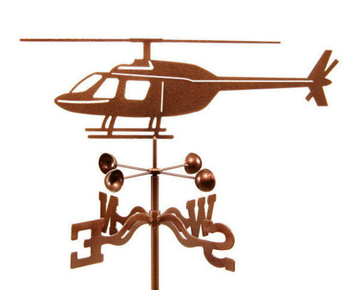 Steel Helicopter Weather Vane