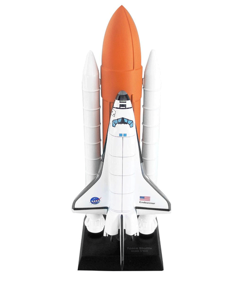 Large Full Stack Space Shuttle Endeavour Model