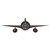 Airplane Wall Clock | Metallic Bronze