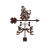 Leprechaun Weathervane with Mount