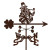 Leprechaun Weathervane with Mount