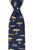 Biplane Silk Tie - Navy Blue