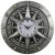 Large Compass Rose Metal Wall Clock with silver-tone finish