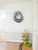 Decorative 31-inch Compass Rose wall clock for aviation, nautical, and coastal home décor