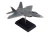 Authentic 1/14 scale USAF F-22 Raptor model airplane for aviation collectors