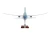 Alaska Airlines 787-9 Aurora model airplane rear view
