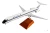 Delta MD-80 model airplane top view with authentic Delta livery
