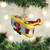 Glass Biplane Tree Ornament