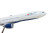 Closeup of Delta Air Lines front fuselage on Airbus A330-300 model airplane