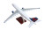 Angled view of Delta Airbus A330-300 resin model airplane