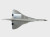 Top View of  Concorde Model Airplane