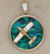 Sea Opal Airplane Pendant Low Wing Aircraft